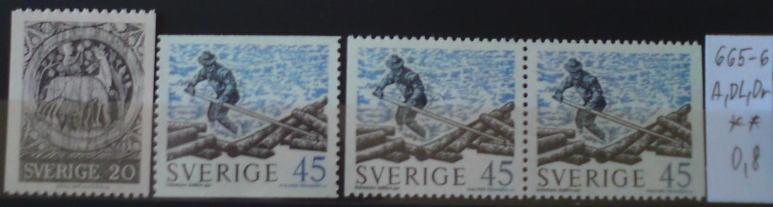 Švédsko 665-6 **
