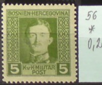 Rakúsko vojenská pošta 56 A *