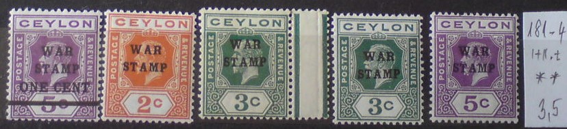 Ceylon 181-4 **