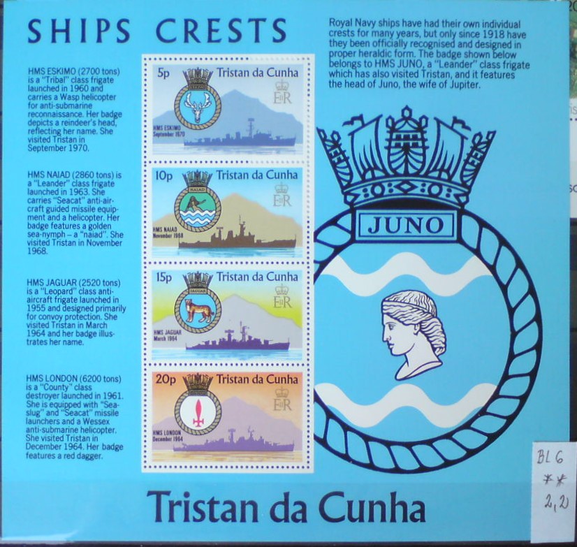 Tristan da Cunha BL 6 **