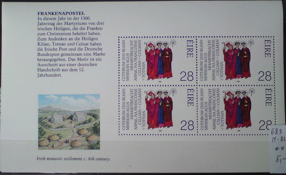 Írsko 683 M BL **