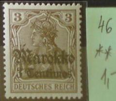 Nemecká pošta v Maroku 46 **