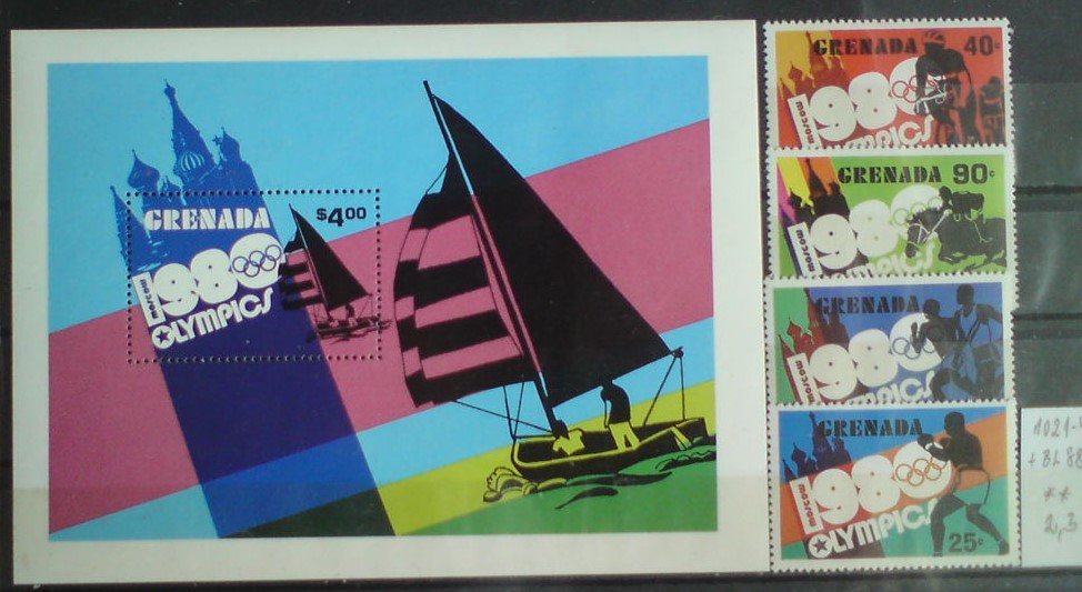 Grenada 1021-4 + BL 88 **