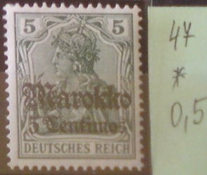 Nemecká pošta v Maroku 47 *