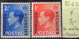 Britská pošta v Maroku 75-6 ll. *