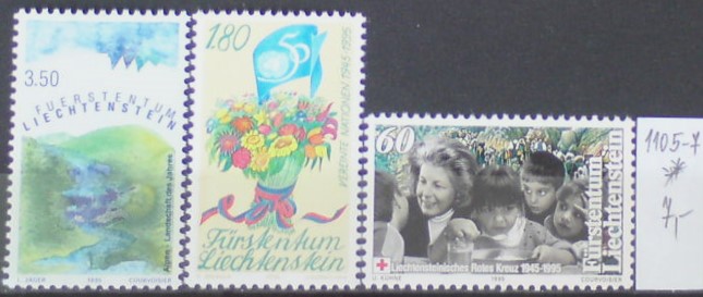 Lichtenštajnsko 1105-7 **
