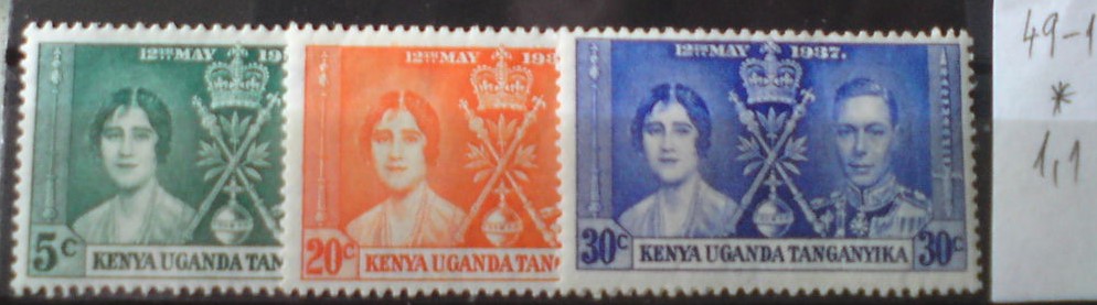 Kenya Uganda Tanganika 49-1 *