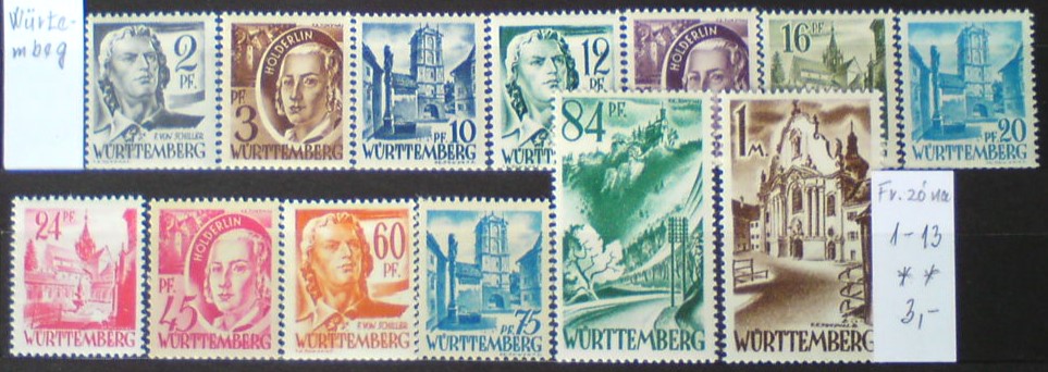 Württemberg 1-13 **