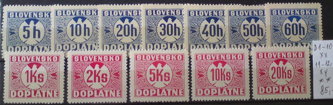 Slovenský štát D 1-12 **