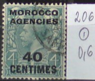 Francúzska pošta v Maroku 206